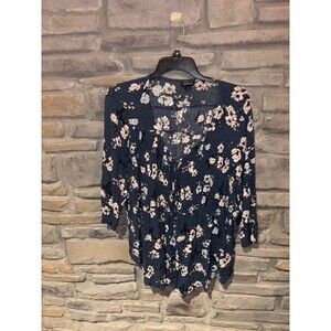 TORRID button down Floral Blouse size 3